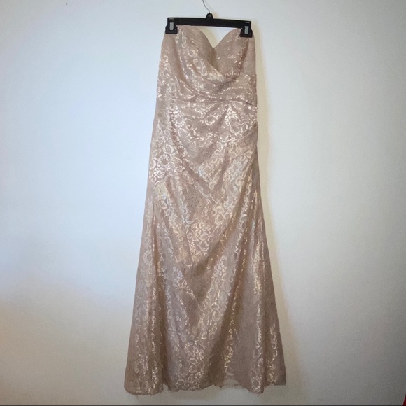 0409 NWOT David’s Bridal Strapless Gown - Picture 13 of 13